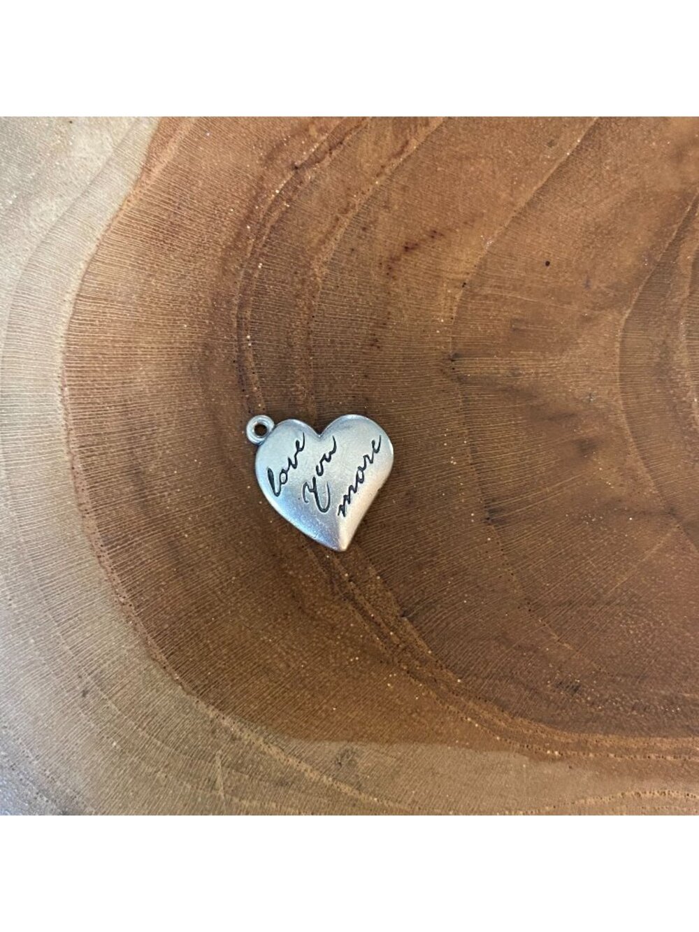 James Avery "Love You More" Heart Charm, Sterling Silver
